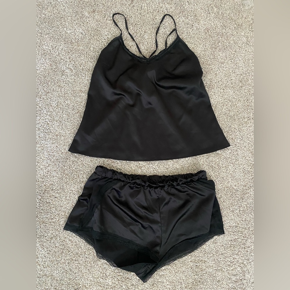 Accepting offers- Black Cami & Short Sleep Set - Women Intimates